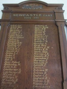 World War 1 honour board